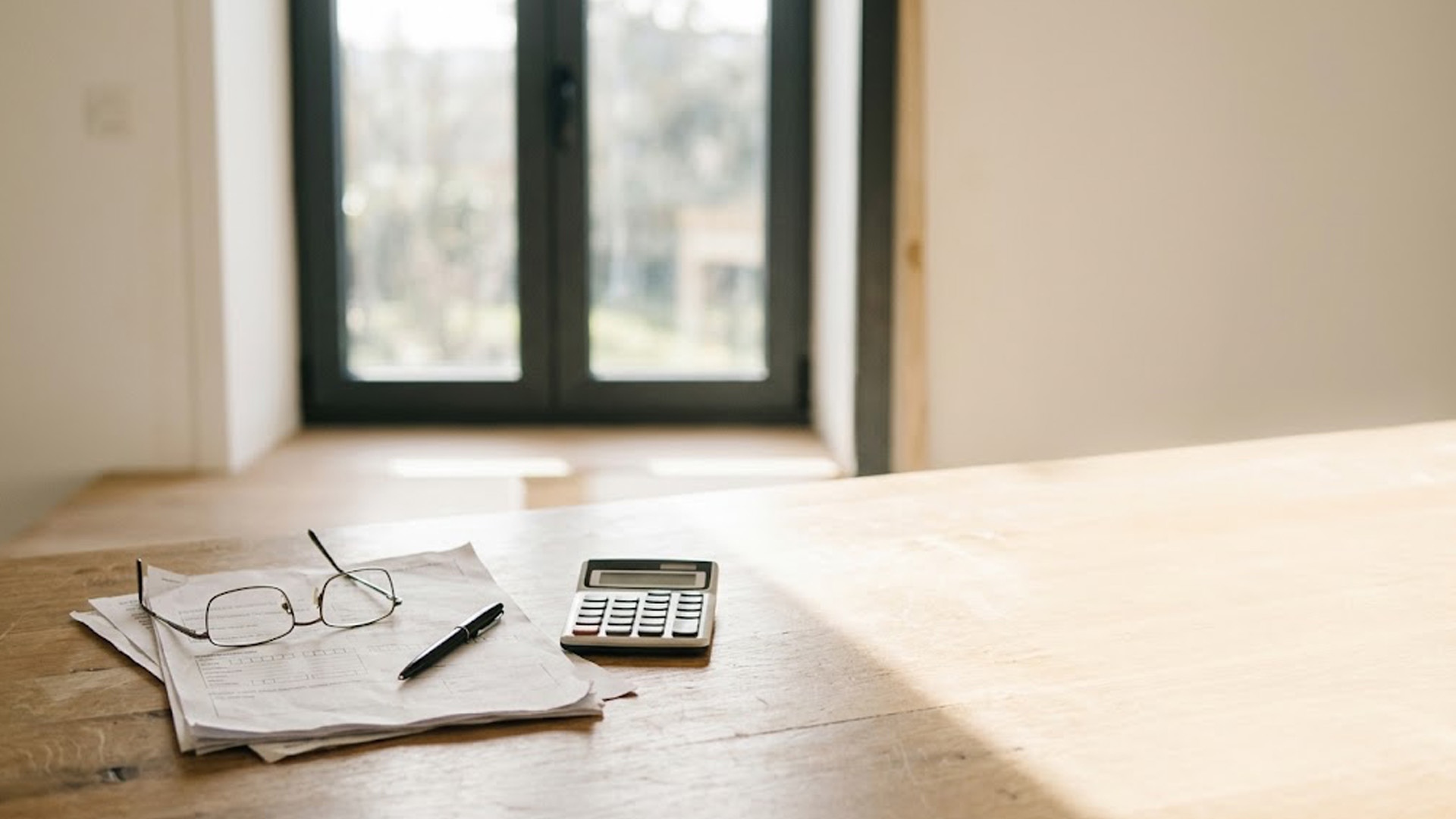 Devis de remplacement de fenêtres et calculatrice sur une table, illustrant le cumul CEE et MaPrimeRénov'
